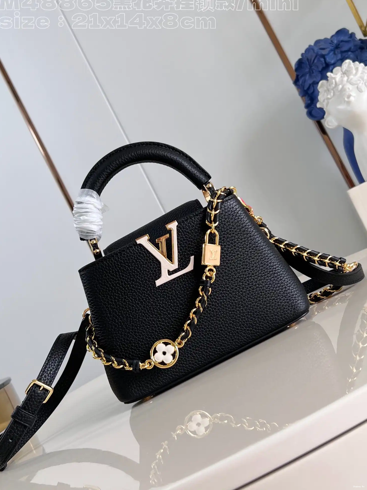VUITTON CAPUCINES MINI-21*14*8CM LOUIS 0608